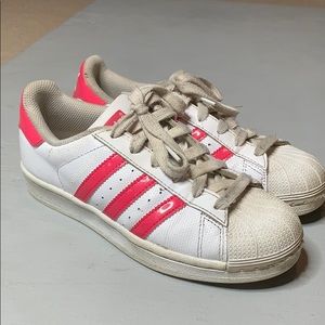 Girls pink Adidas size 4